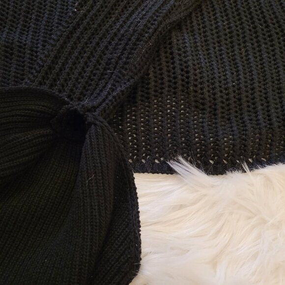Lovers + Friends Black Knit Seater with Bell Sleeves - NWOT - Picture 4 of 8